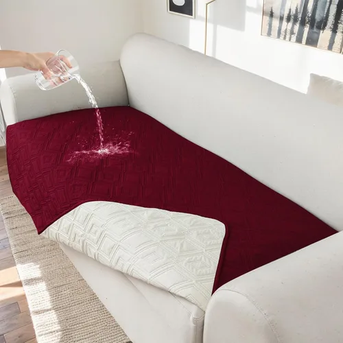 Miniatura 13 de Genina Juego de 2 Fundas de Reposabrazos para Sofá 100% Impermeables, Fundas para Reposabrazos de Sofá, Sillón, Protectores Antideslizantes