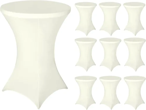 Miniatura 17 de FestiCorp Cubierta de Mesa de Spandex, Manteles Ajustados para Cóctel, Cubiertas de Mesa Redondas Elásticas Highboy para Fiesta, DJ, Bar, Boda, Rosa