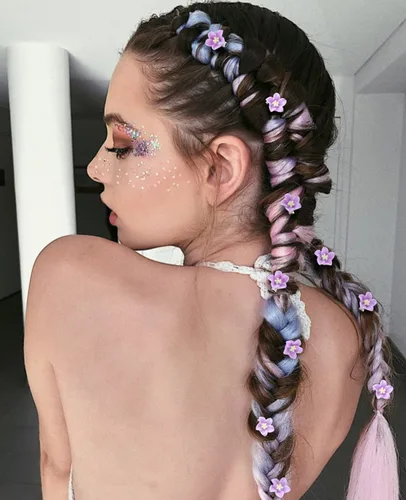 Miniatura 3 de Wecoe 20 accesorios decorativos para el cabello, pinzas pequeñas de lirio morado, lindas mini flores para niñas, niños pequeños, mujeres, bodas