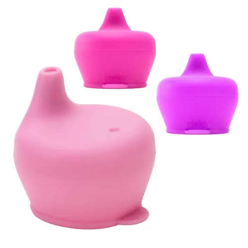 Healthy Sprouts Tapas de silicona para tazas – A prueba de derrames, se adapta a cualquier taza, sin BPA, duraderas y suaves para bebés y niños