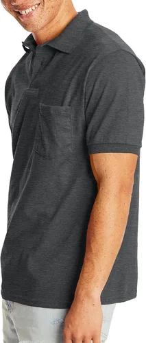 Miniatura 4 de Hanes Polo EcoSmart de manga corta para hombre, paquete de 2