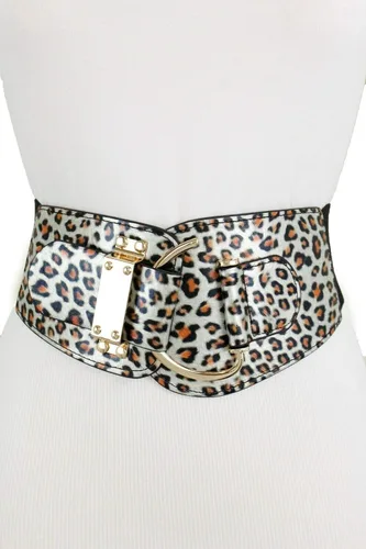 Miniatura 103 de TFJ - Cinturón ancho de moda para mujer, cintura alta, hebilla de gancho de metal dorado, talla XS, S, M, L, XL