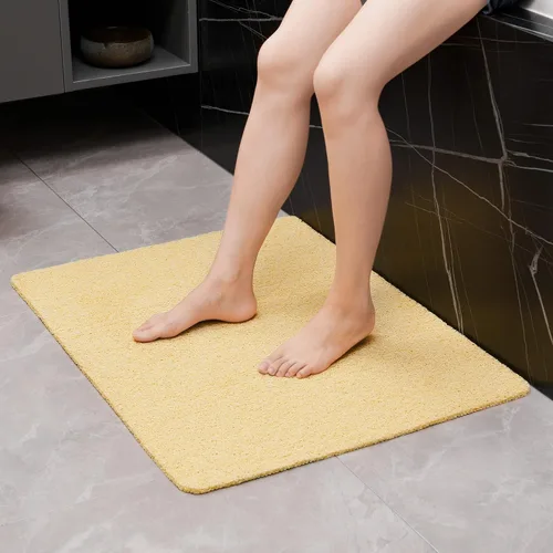 Miniatura 8 de HITSLAM Tapete de ducha antideslizante, tapete de bañera antideslizante de 24 x 32 pulgadas con drenaje, tapete de baño de ducha de PVC suave