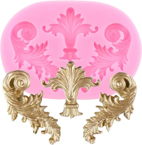 Miniatura 6 de ZiXiang Molde de silicona de encaje de estilo barroco, para decoración de bordes de pasteles, decoración de cupcakes, pasta de goma de mascar