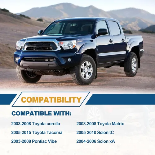 Miniatura 7 de Manijas de puerta interior para el lado del conductor y del pasajero compatibles con Toyota Corolla 2003-2008, Toyota Tacoma 2005-2015, Pontiac Vibe