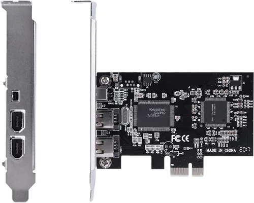 Miniatura 3 de Tarjeta de captura PCIe FireWire, 2.5Gbps 1394a IEEE 1394 tarjeta controladora con cable para PC de escritorio