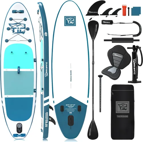 Miniatura 15 de Inflatable Paddle Board with Premium SUP Board Accessories, Allround Paddle Boards for Adults/Youth,Stand Up Paddle Board Defender Collection
