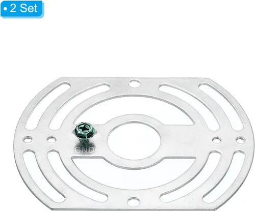 Miniatura 3 de PATIKIL Soporte de montaje de lámpara, paquete de 2 barras transversales de luz, placa de montaje universal con tornillo de tierra para lámpara