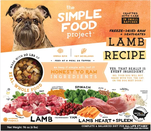 Miniatura 16 de Simple Food Project The Freeze Dried Raw Dog Food Topper con ingredientes orgánicos de grado humano