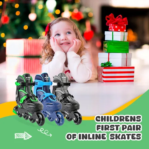 Miniatura 6 de 2PM SPORTS Patines en línea para niños y niñas de 4 a 8, 6 a 12 años, con ruedas iluminadas, cuchillas ajustables para niños y jóvenes principiantes