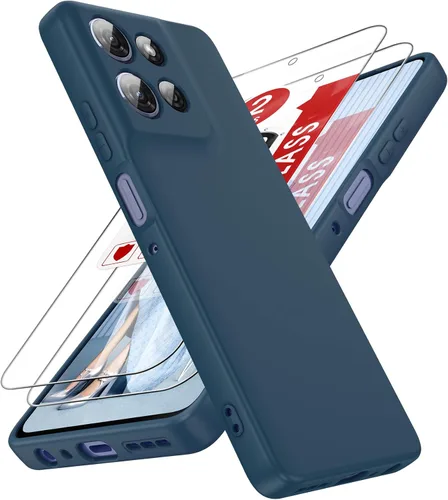 Miniatura 25 de LeYi Funda para Motorola Moto G Play 4G 2024: Funda para Moto G Play 4G 2024 con funda delgada y antiarañazos, silicona líquida a prueba de golpes
