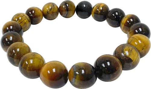 Miniatura 340 de Gem Avenue Handmade Round Bead Stretch Bracelet Unisex Natural Stone Beaded Jewelry for Men & Women, Elastic Wristband for Daily Wear