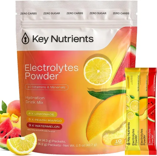 Miniatura 12 de KEY NUTRIENTS Tabletas de electrolitos, 200 cápsulas, sal para deshidratación, electrolitos en ayunas, píldoras de sal con electrolitos, sin azúcar