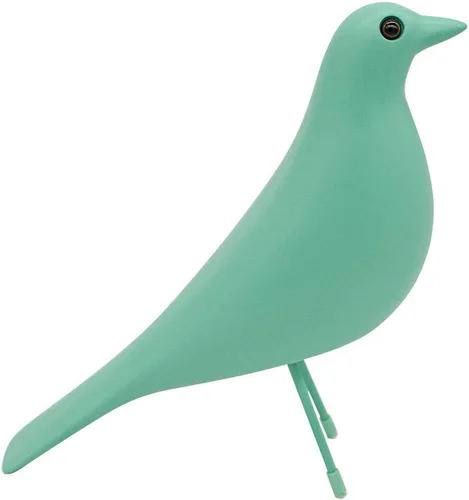 Miniatura 12 de Decoración de habitación de casa de mediados de siglo con forma de pájaro - Adorno de pichón de resina para escritorio de oficina y hogar, Negro