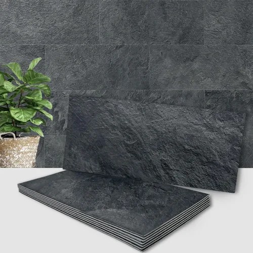 Miniatura 8 de AULIGET 20 piezas de azulejos de pared de piedra sintética ligera para despegar y pegar, 6 x 12 pulgadas, PVC para cocina, baño, lavandería, cámper