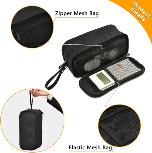 Miniatura 3 de Fisyme Estuche para lápices de texto con números negros de béisbol, caja de gran capacidad, organizador de papelería, bolsa personalizada