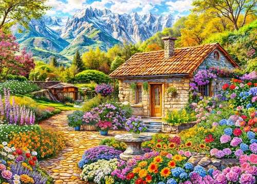 Miniatura 9 de Rompecabezas para adultos de 1000 piezas para adultos, rompecabezas de 1000 piezas, 1000 piezas, bosques coloridos, flores y plantas exóticas