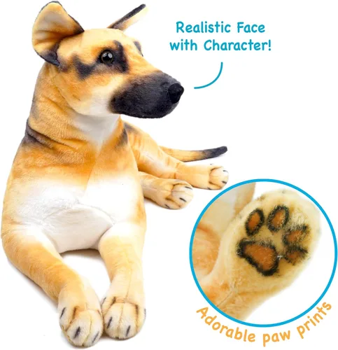 Miniatura 4 de TigerHart Hilde The German Shepherd - Perro de peluche grande de 34 pulgadas (medida de cola no incluida)