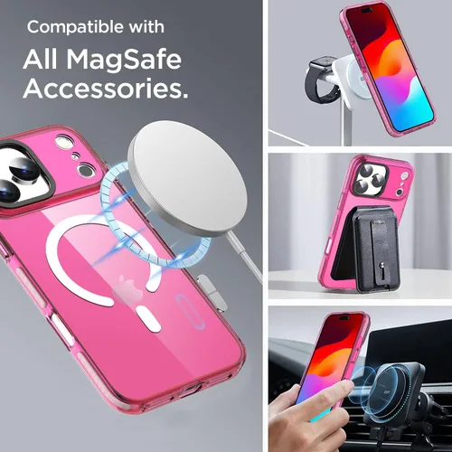 Miniatura 160 de AICase Funda protectora para iPhone 16 compatible con iPhone 16, delgada, ligera, transparente [no amarillenta] Diseño vibrante