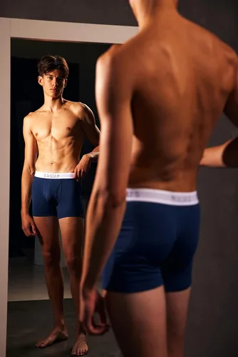 Miniatura 3 de NUDUS Ropa interior de bambú y rayón para hombre, elegante, suave, con bragueta - Juego de 4 en caja de regalo