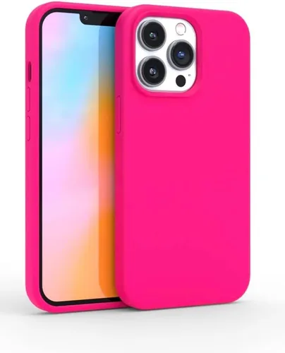 Miniatura 10 de FELONY CASE Funda de silicona verde neón para iPhone 12 Pro Max Silicona líquida con forro de microfibra antiarañazos, funda protectora a prueba
