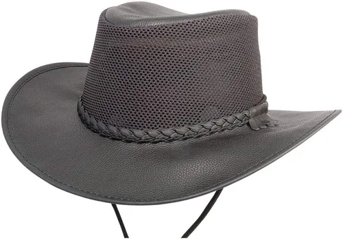 Miniatura 3 de American Hat Makers Breeze Mesh Sun Hat Hombre y Mujer - Sombrero de cuero para exteriores