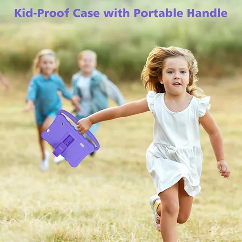 Miniatura 4 de Tableta infantil de 7 pulgadas para niños de edición para niños con doble cámara WiFi, tableta para niños pequeños de 32 GB Android con controles