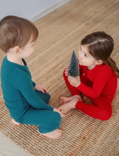 Miniatura 106 de AVAUMA - Pijama para niños y niñas de algodón básico para uso diario