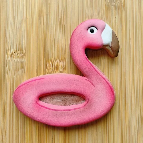 Miniatura 2 de LILIAO Cortador de galletas Flamingo Float - 3.8 x 3.9 pulgadas - Acero inoxidable