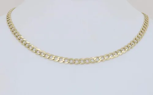 Miniatura 4 de Cadena de eslabones en C de oro amarillo macizo de 14 quilates, 0.118in, 22.0in a 24.0in.