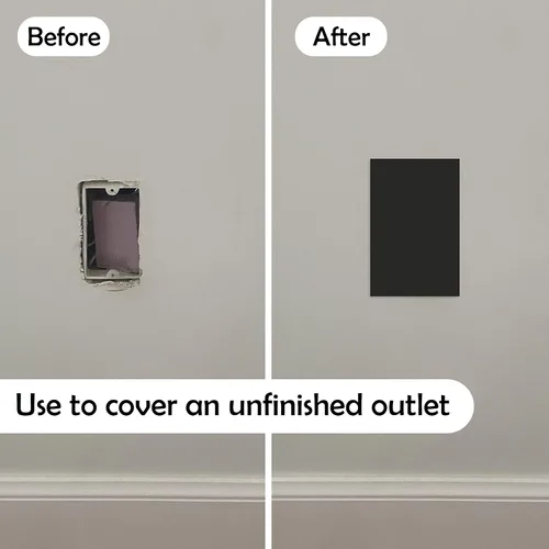 Miniatura 2 de Rubber Bond Placa de Goma Autoadhesiva para Toma de Pared, Paquete de 5 Unidades – Parche de Agujero para Paneles de Yeso Fácil de Aplicar Despegar