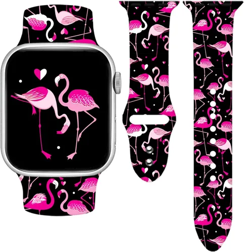 Miniatura 12 de Holidays - Correa de reloj compatible con Apple Watch de 38, 40, 41, 42, 44, 45 y 49 mm para mujeres y hombres, correa deportiva de silicona suave