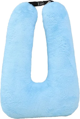 S-SNAIL-OO Almohada de viaje para automóvil (28 x 18 pulgadas), almohada en forma de U, almohada de sueño de viaje de larga distancia para soporte