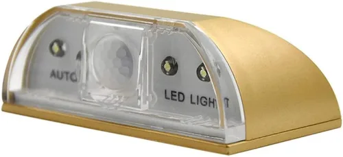 Miniatura 3 de Lámpara inteligente LED con sensor de cerradura de puerta, funciona con pilas, detector de movimiento con 4 LED para orificio de llave/cerradura