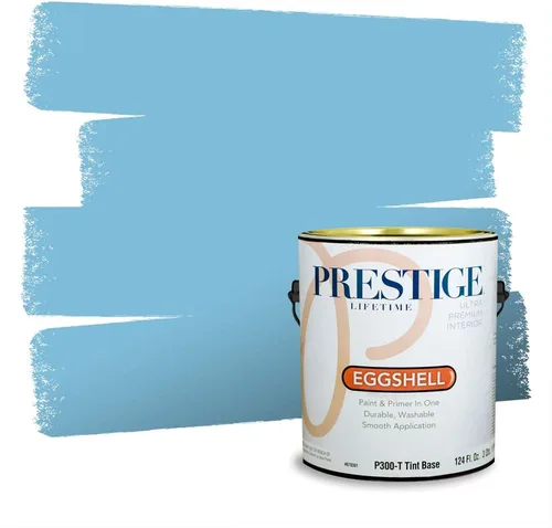 Miniatura 607 de Pintura Exterior + imprimación PRESTIGE, todo-en-uno, 1 galón, acabado mate, color comparable al Valspar* Royal Gray* VS151-Gris real