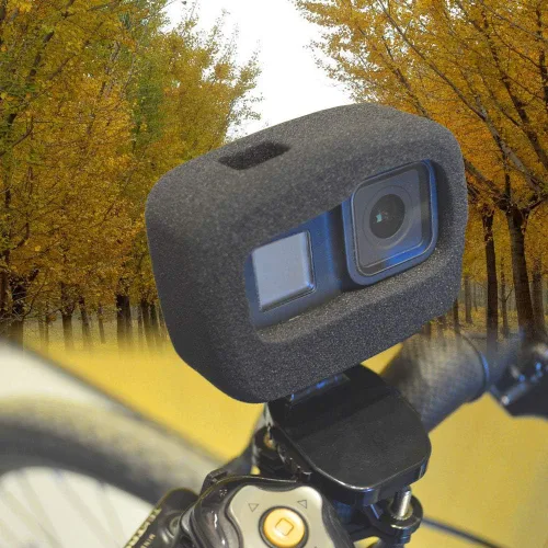 Miniatura 7 de Funda de espuma Windslayer para GoPro Hero 8 Reducción de ruido de viento Esponja Cubierta protectora Parabrisas para grabación de audio y video