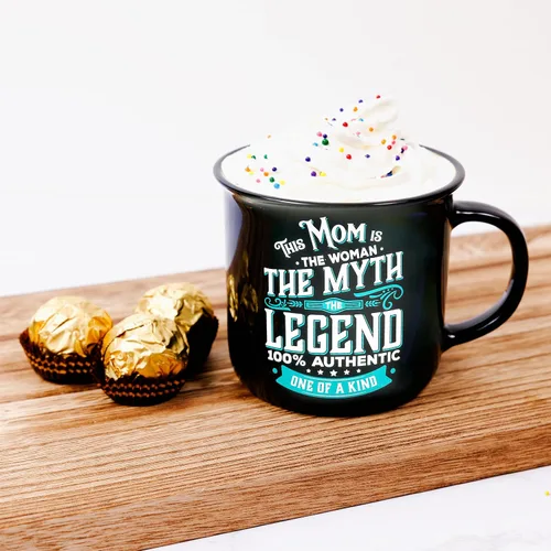 Miniatura 5 de Pavilion Gift Company - Mom The Legend - Taza de cerámica de 13 onzas, taza de café de doble cara, regalo del día de la madre, 1 unidad, paquete