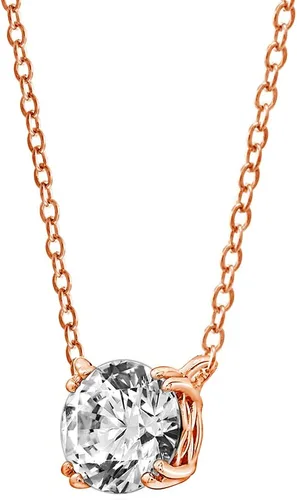 Miniatura 8 de Tienda Collection Sterling Silver Solitaire Pendant Necklace with Round Cut Infinite Elements Cubic Zirconia Round Solitaire Pendant