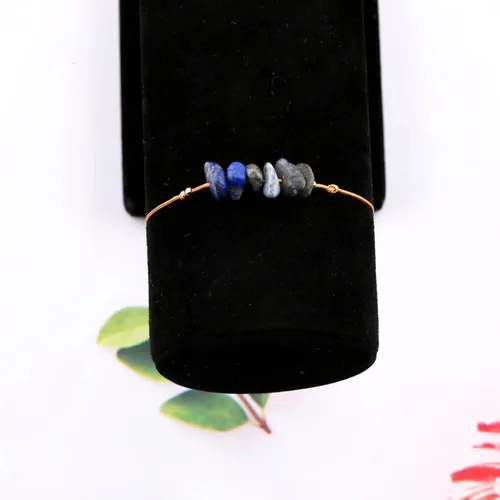 Miniatura 4 de Pulsera de piedra natural curativa energética, pulsera de amatista natural cruda, pulseras elásticas unisex
