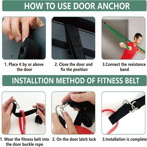 Miniatura 5 de Bandas de Ejercicio Bandas de Resistencia para Entrenamiento, Juego de Bandas de Dominadas, Equipo de Entrenamiento en Casa, Bandas de Entrenamiento