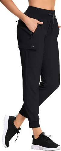 Miniatura 15 de RlaGed - Pantalones tipo cargo de senderismo para mujer, pantalones deportivos ligeros, de secado rápido, resistentes al agua, para pesca y al aire