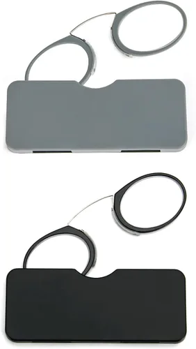 Miniatura 9 de DXYXYO Mini Gafas de Lectura Sin Brazos con Clip para la Nariz para Hombre y Mujer, 2 Pack, Lectores delgados y Compactos con Estuche Portátil