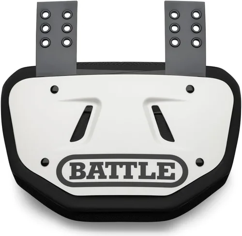 Miniatura 6 de Battle Sports Placa para espalda cromada de fútbol – Protector de espalda baja de capa dura con espuma contorneada para protección de alto impacto