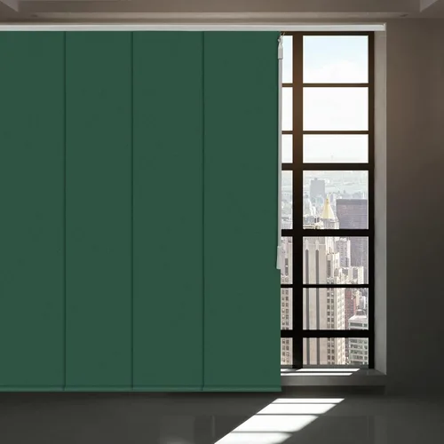 Miniatura 13 de Persiana de Panel Deslizante sin Cordón con Bloqueo Total, Persiana Vertical con Riel de 4 o 6 Rieles para Ventana Corrediza y Puerta de Patio, Gris