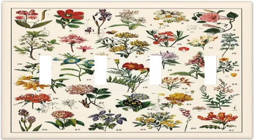 Miniatura 132 de Placa de cubierta de tomacorriente con diseño de mariposa, placas decorativas de pared, 1 gang, cubiertas de enchufes eléctricos, placa frontal Arte