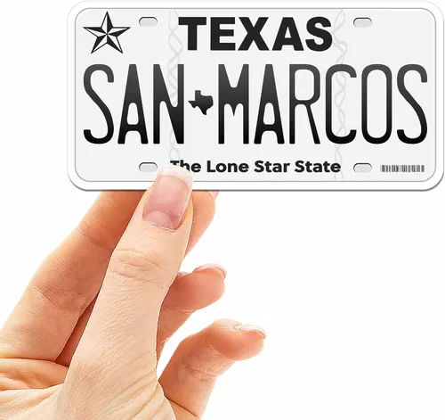 Miniatura 44 de Calcomanía para placa de matrícula de Texas, elige entre más de 50 ciudades de TX, calcomanía para parachoques de Texas para automóvil, calcomanías