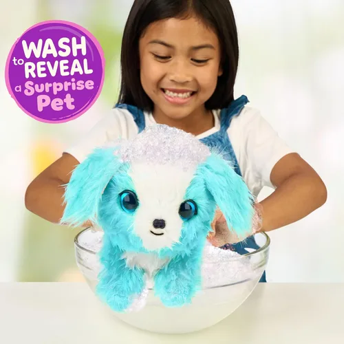 Miniatura 4 de SCRUFFALUVS Blue Surprise Pet, juguetes de peluche misteriosos, animales de peluche, lava para revelar 1 de 3 mascotas de rescate: cachorro, conejo