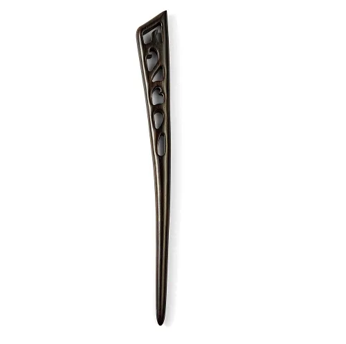Miniatura 8 de Palillos clásicos hechos a mano tallados para el cabello, sándalo negro natural (ébano), palillos para peinar, accesorio para hacer updo, 7 pulgadas