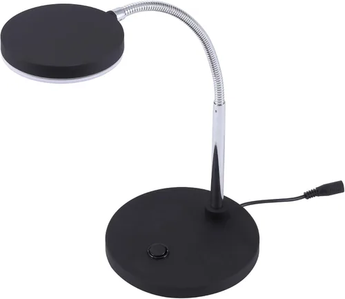 Miniatura 6 de Bostitch Lámpara de escritorio LED de cuello de cisne de metal, sin parpadeo, cabeza ajustable (VLED1800BK), color negro