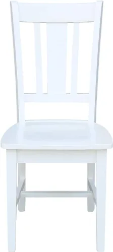 Miniatura 4 de International Concepts - Juego de dos sillas de comedor San Remo Splatback, color blanco